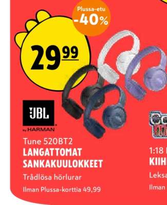 JBL Tune 520BT2 LANGATTOMAT SANKAKUULOKKEET