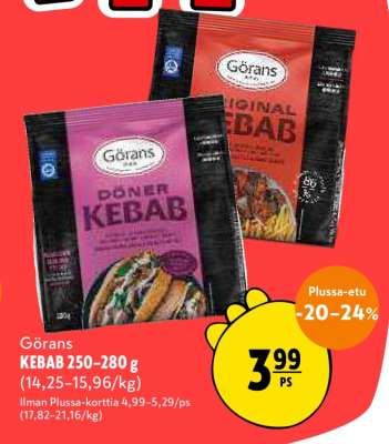 Görans KEBAB 250–280 g