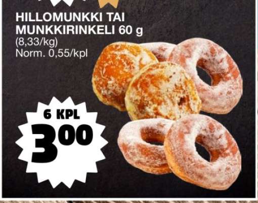 HILLOMUNKKI TAI MUNKKIRINKELI 60 g
