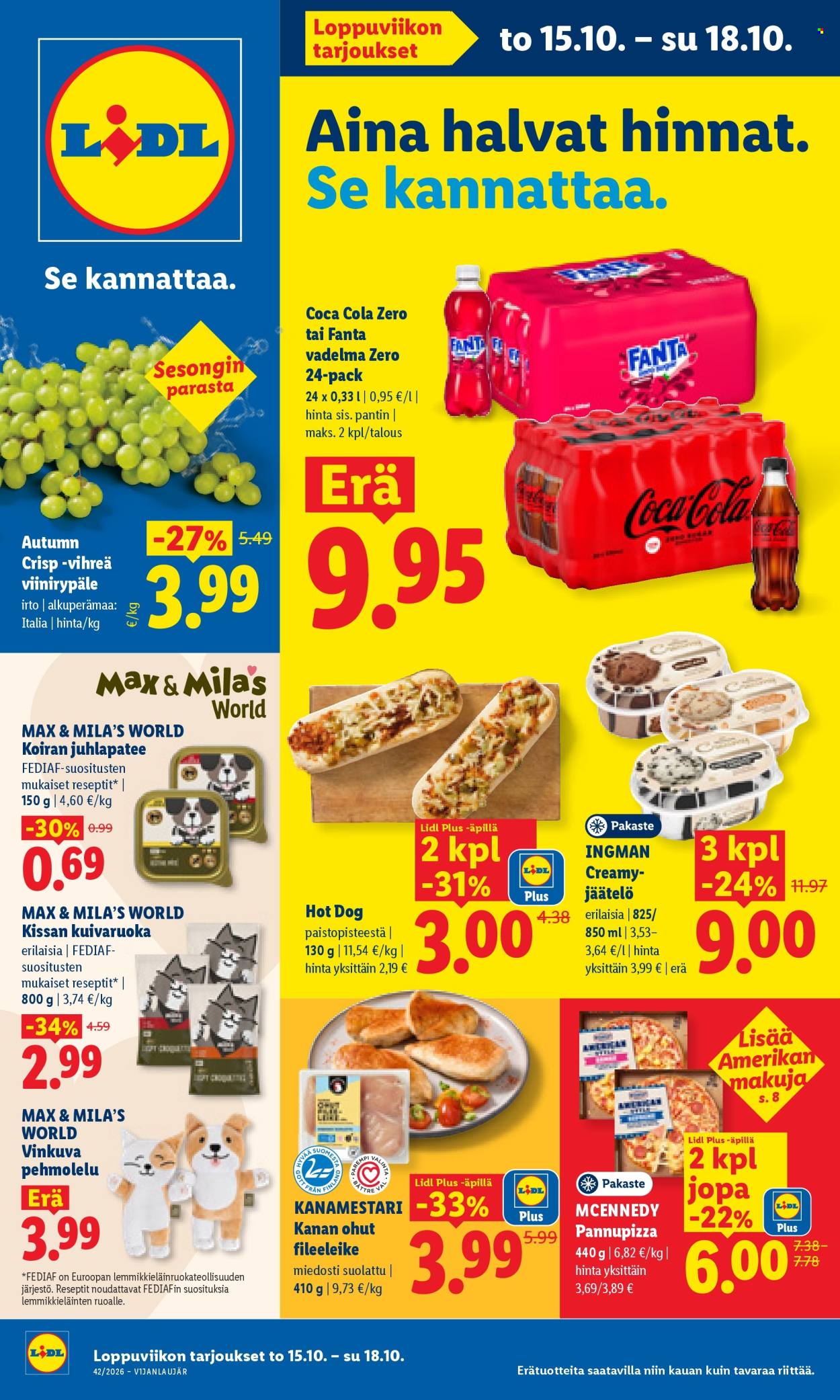 Lidl tarjoukset - 15.10.2026 - 18.10.2026. Sivu 1