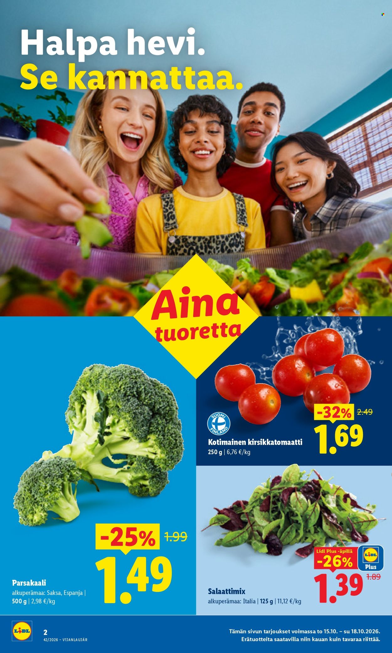 Lidl tarjoukset - 15.10.2026 - 18.10.2026. Sivu 2