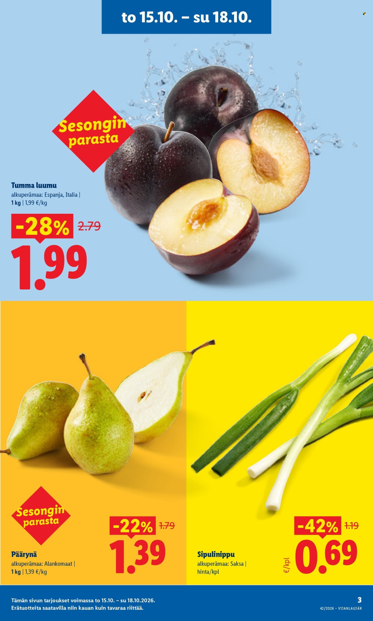 Lidl tarjoukset - 15.10.2026 - 18.10.2026. Sivu 3