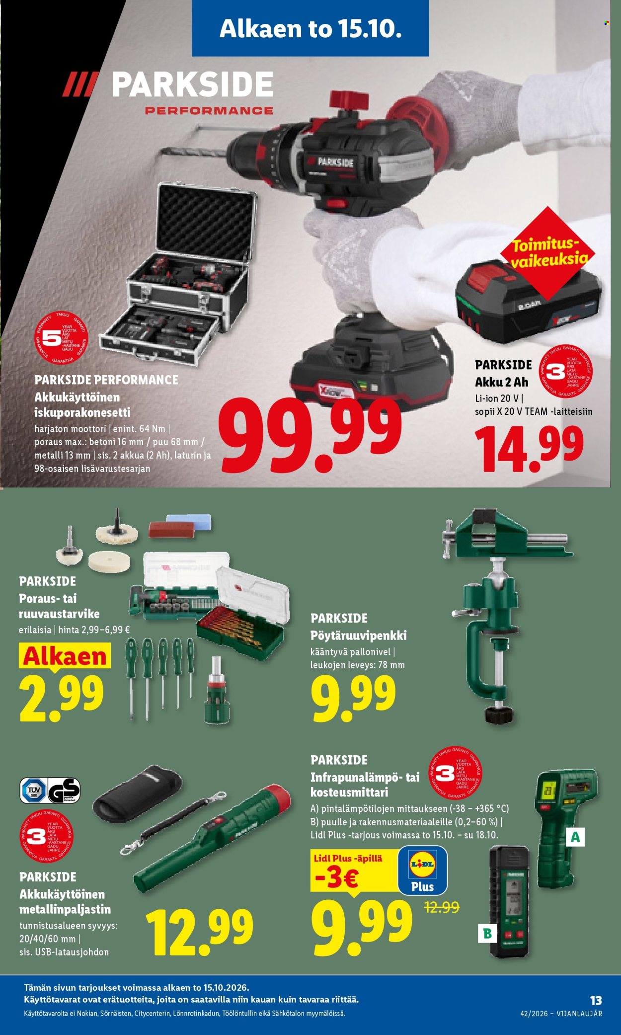 Lidl tarjoukset - 15.10.2026 - 18.10.2026. Sivu 19