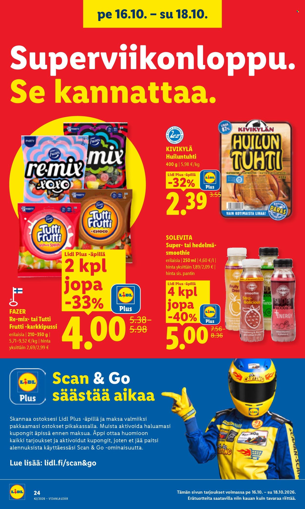 Lidl tarjoukset - 15.10.2026 - 18.10.2026. Sivu 22
