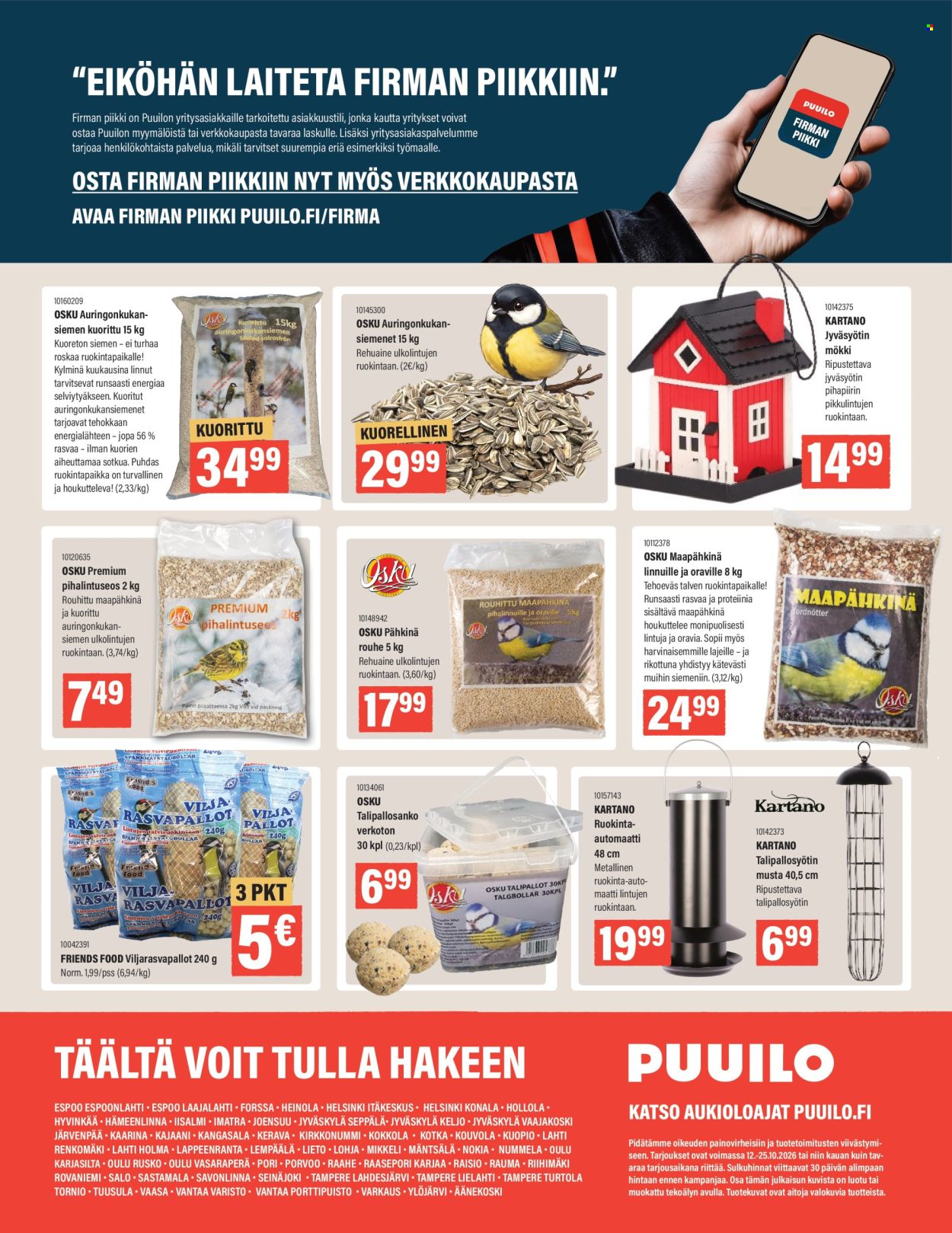 Puuilo tarjoukset - 12.10.2026 - 25.10.2026. Sivu 16