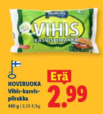HOVIRUOKA Vihis-kasvispiirakka