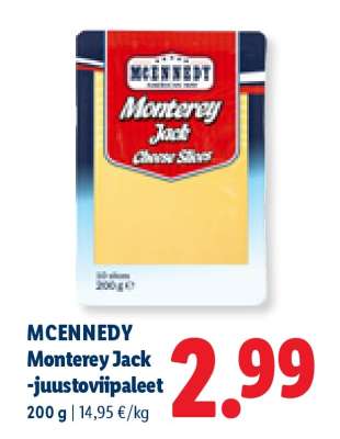MCENNEDY Monterey Jack -juustoviipaleet