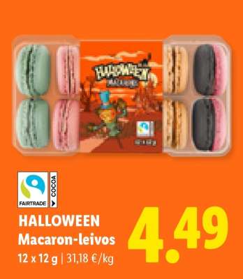 HALLOWEEN Macaron-leivos