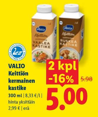 VALIO Keittiön kermainen kastike