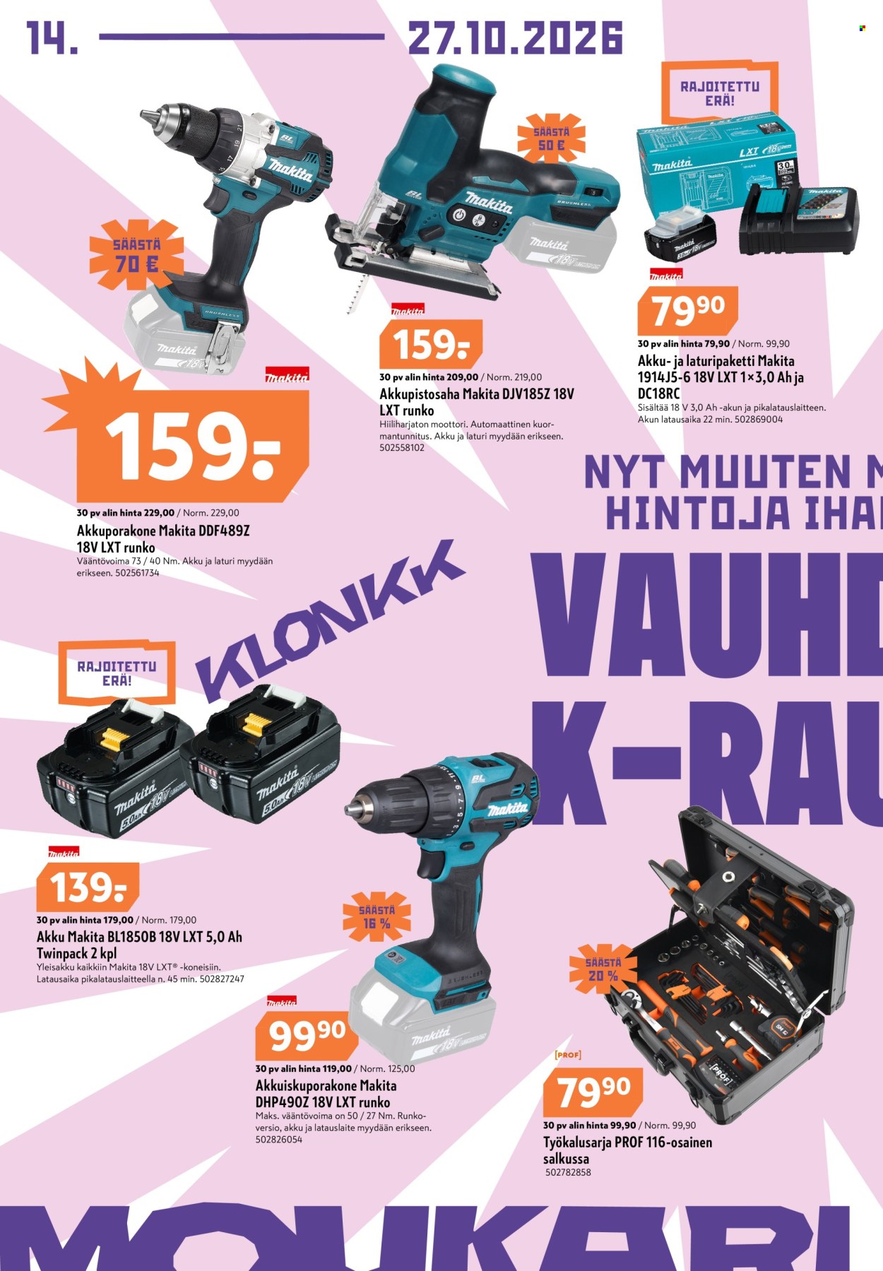 K-Rauta tarjoukset - 14.10.2026 - 27.10.2026. Sivu 4