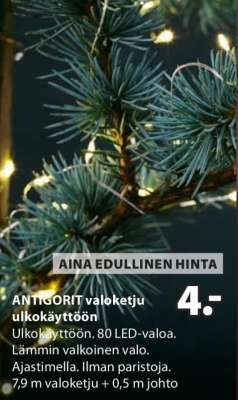 ANTIGORIT valoketju ulkokäyttöön