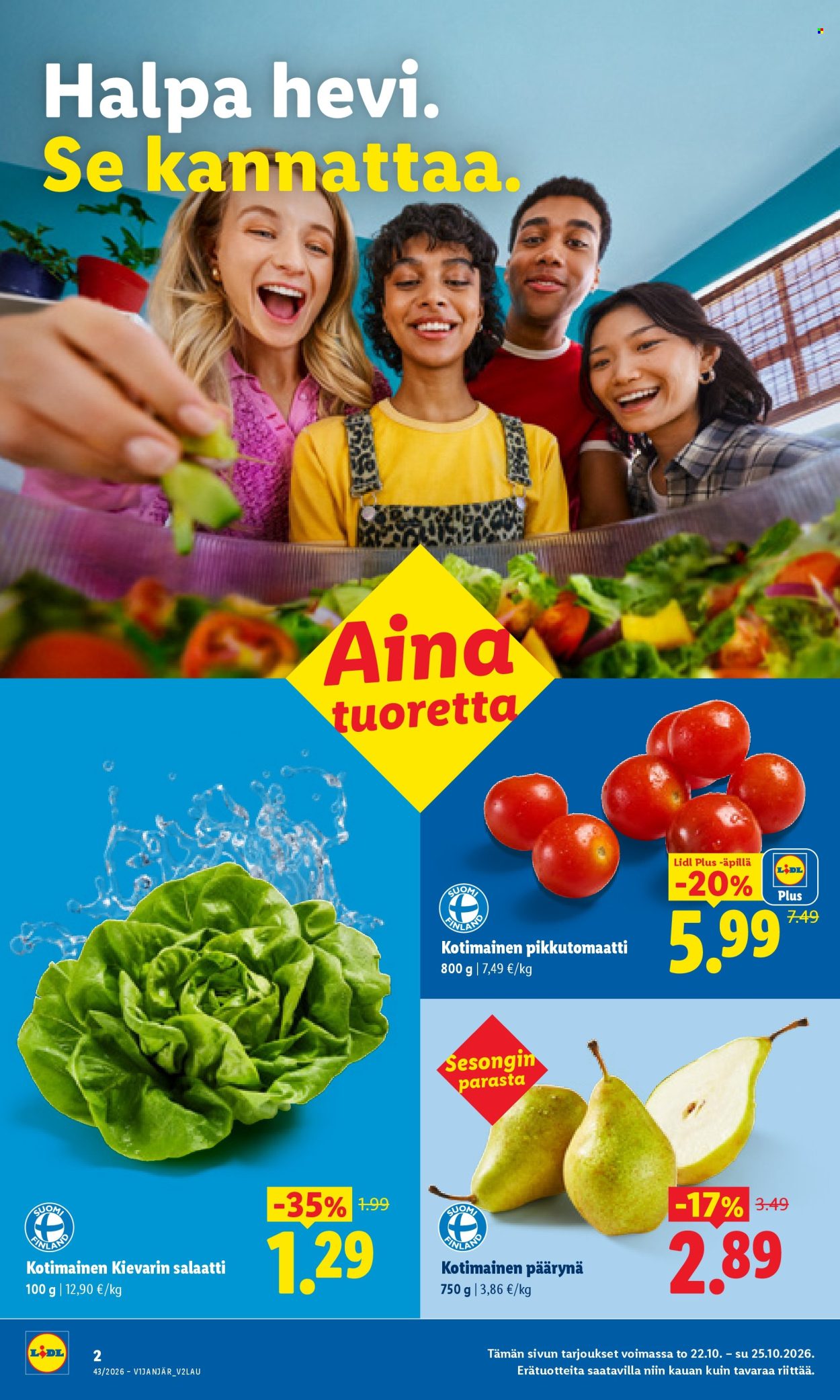 Lidl tarjoukset - 22.10.2026 - 25.10.2026. Sivu 2