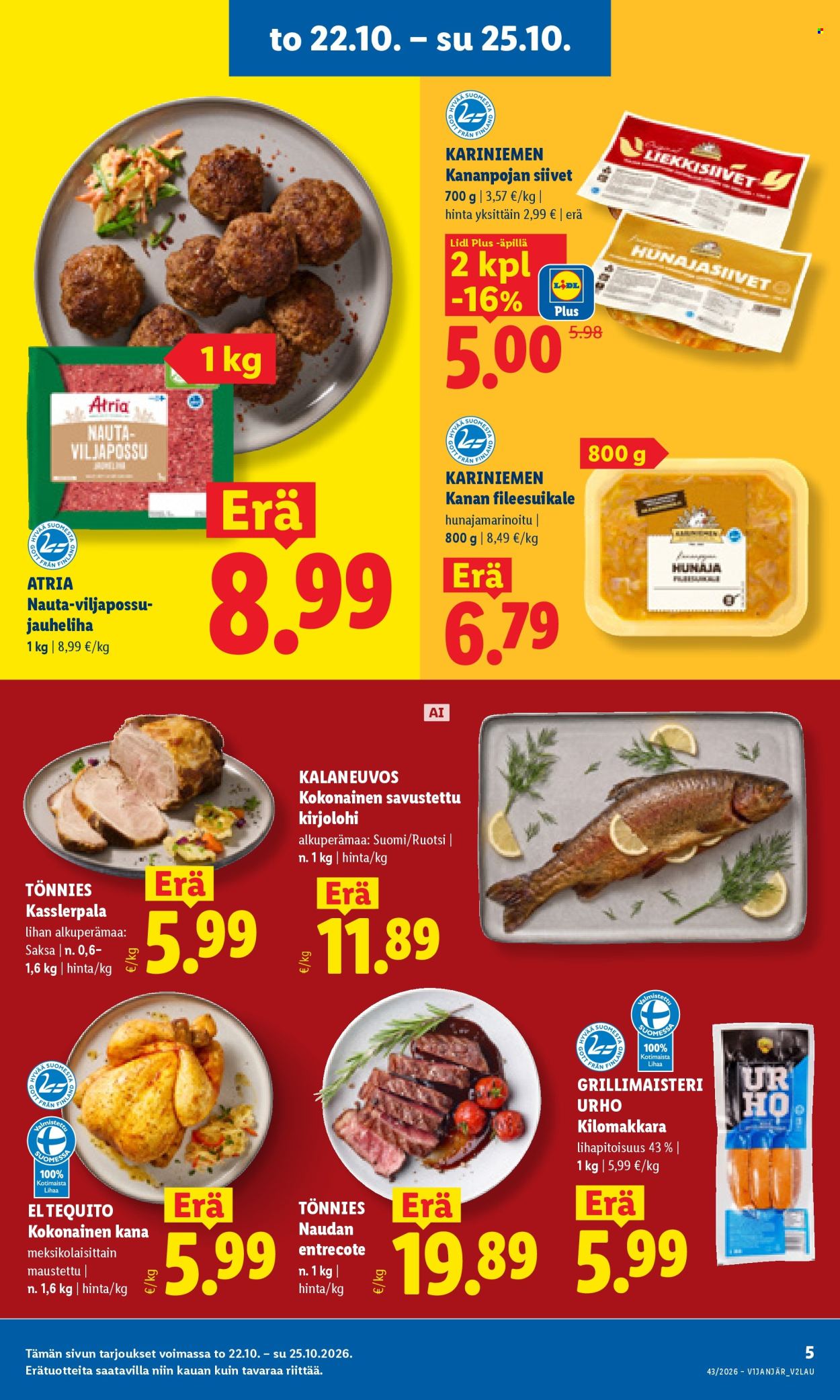 Lidl tarjoukset - 22.10.2026 - 25.10.2026. Sivu 5