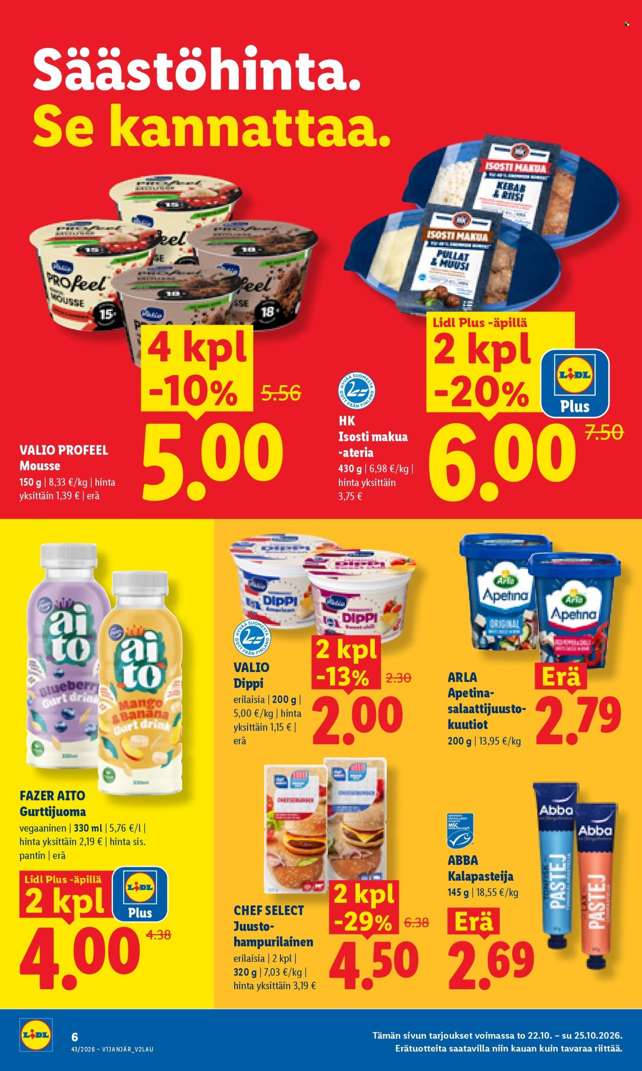 Lidl tarjoukset - 22.10.2026 - 25.10.2026. Sivu 6