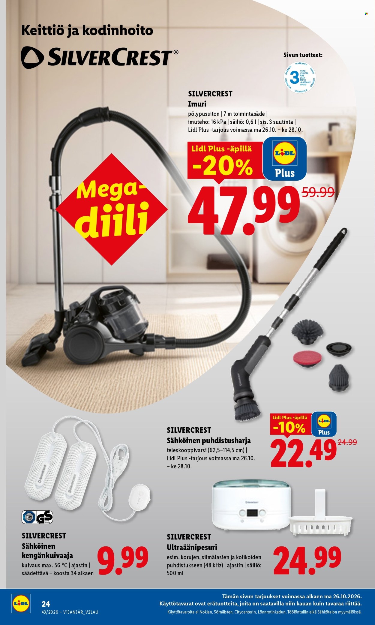 Lidl tarjoukset - 26.10.2026 - 28.10.2026. Sivu 16