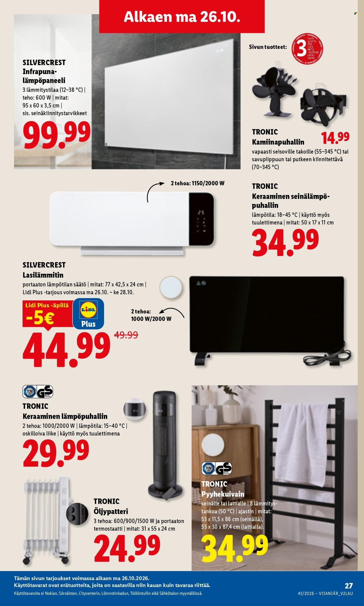 Lidl tarjoukset - 26.10.2026 - 28.10.2026. Sivu 19