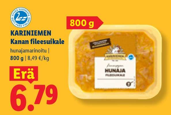 KARINIEMEN Kanan fileesuikale
