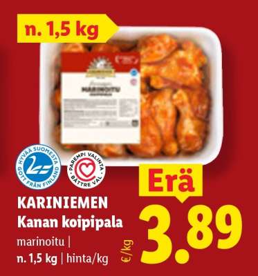 KARINIEMEN Kanan koipipala