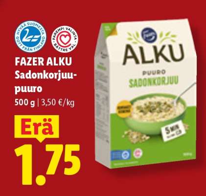 Fazer ALKU SADONKORJUU PUURO