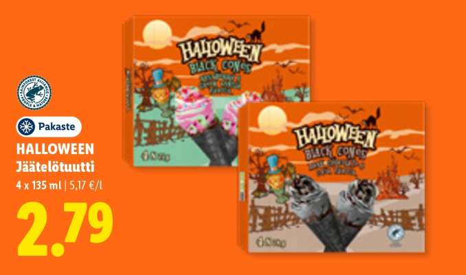 HALLOWEEN Jäätelötuutti