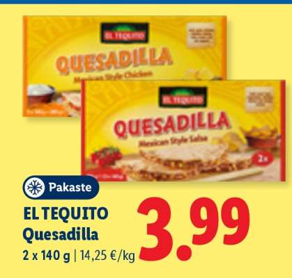 EL TEQUITO Quesadilla
