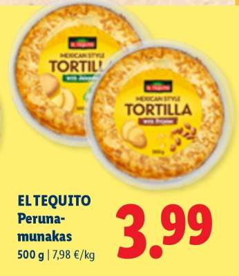 EL TEQUITO Perunamunakas