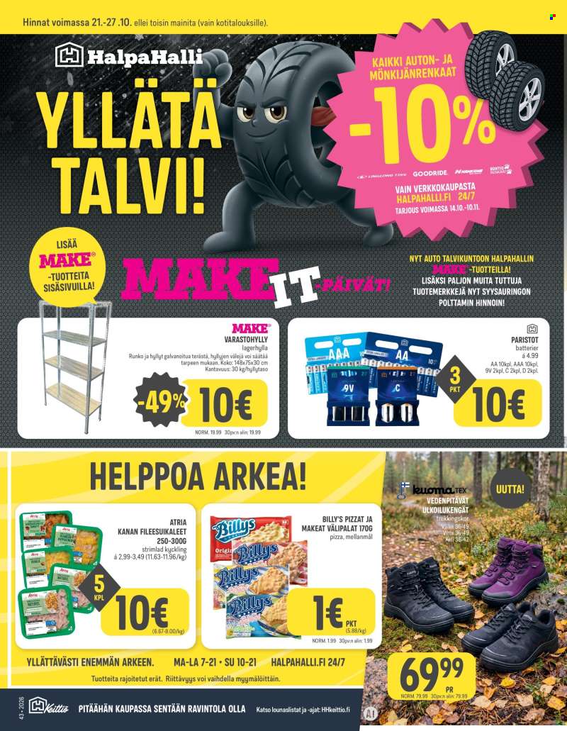 HalpaHalli tarjoukset  - 21.10.2026 - 27.10.2026.
