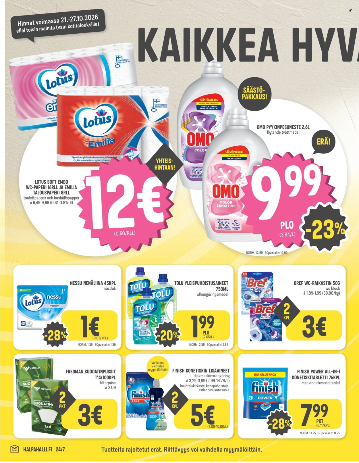 HalpaHalli tarjoukset - 21.10.2026 - 27.10.2026. Sivu 6