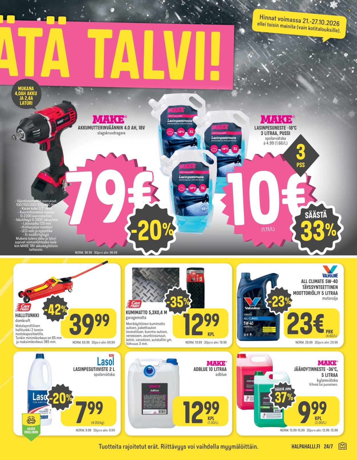 HalpaHalli tarjoukset - 21.10.2026 - 27.10.2026. Sivu 9