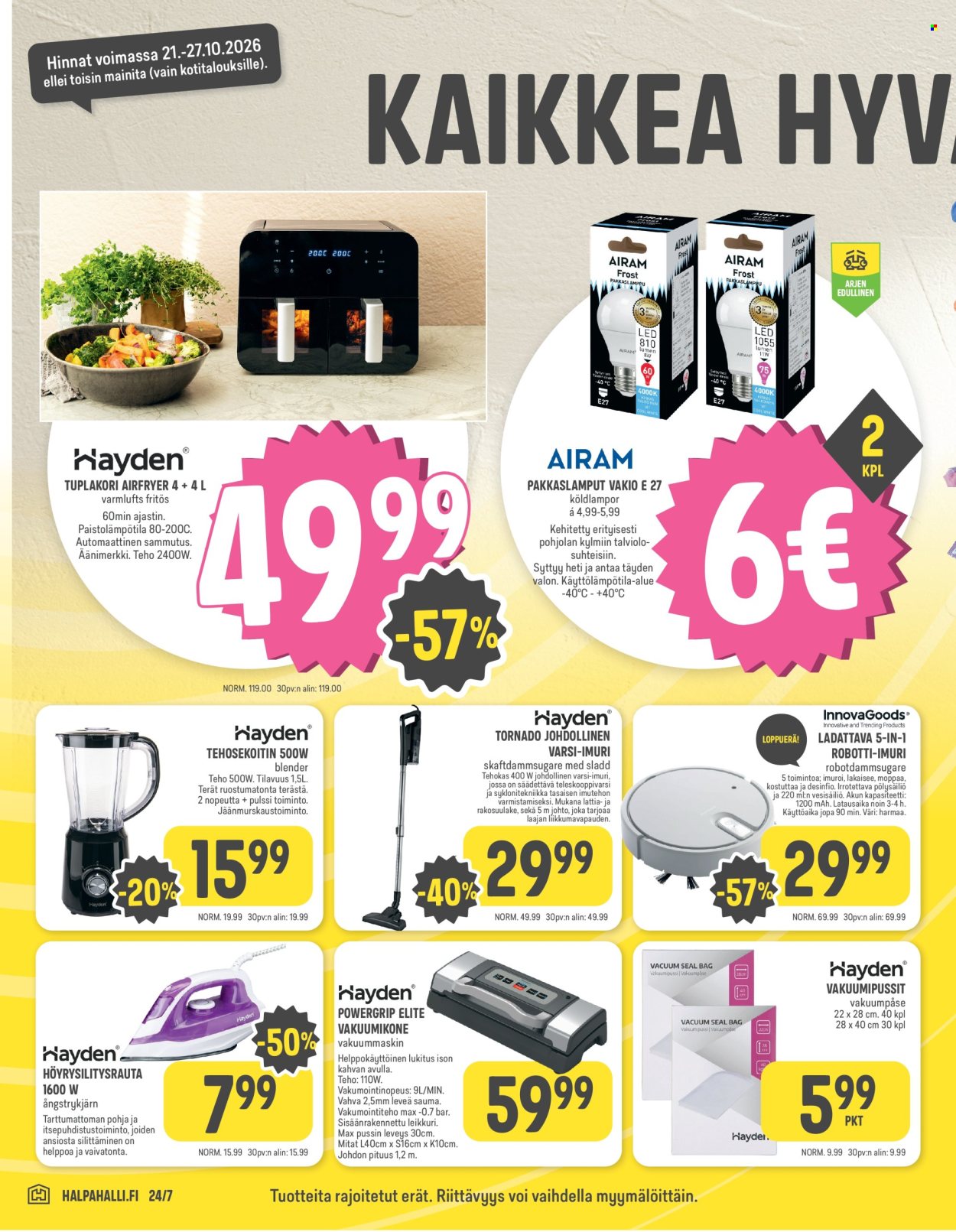 HalpaHalli tarjoukset - 21.10.2026 - 27.10.2026. Sivu 16