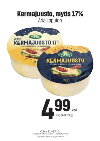 S-market tarjoukset  - 21.10.2026 - 27.10.2026.