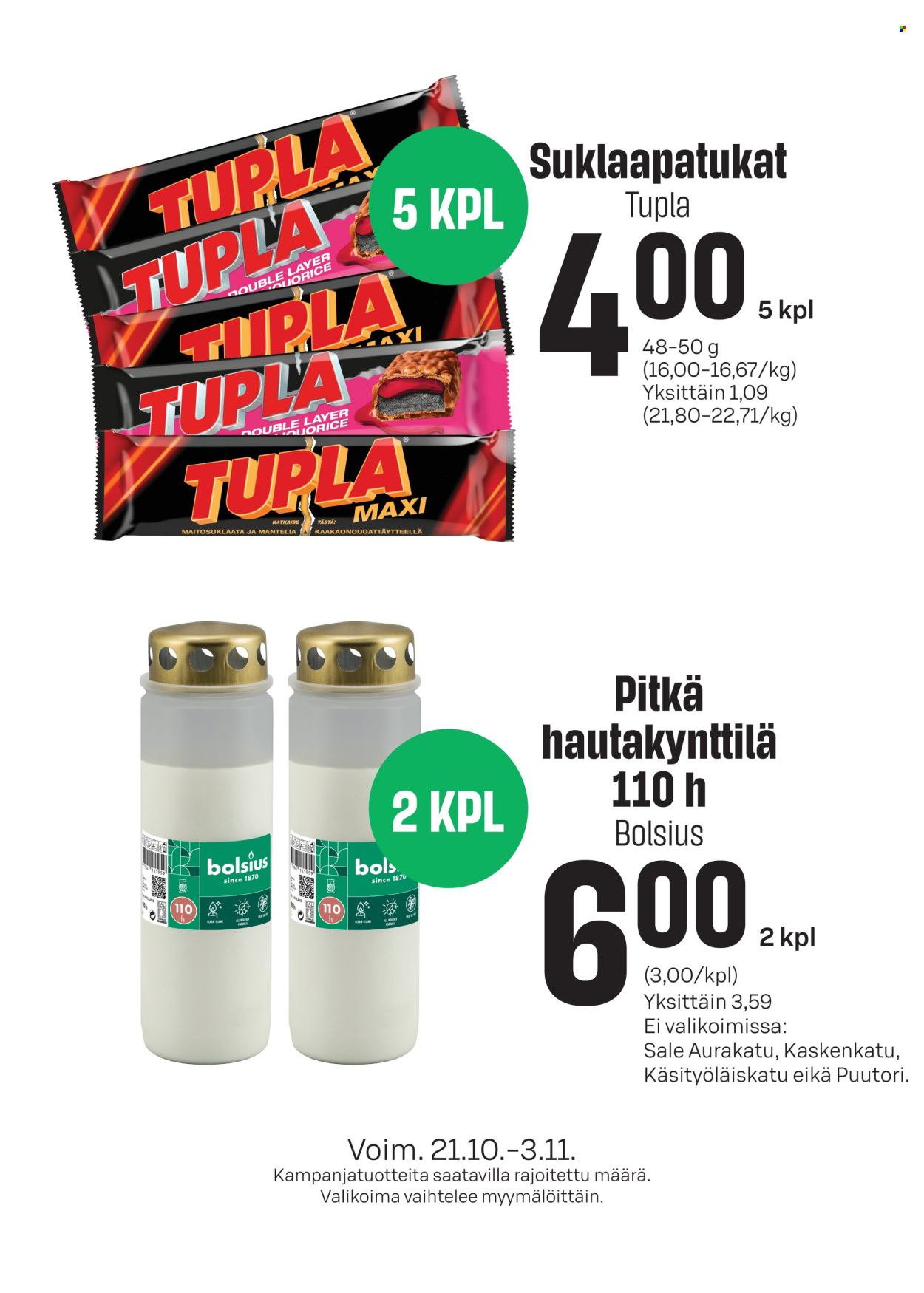 Sale tarjoukset - 21.10.2026 - 03.11.2026. Sivu 1