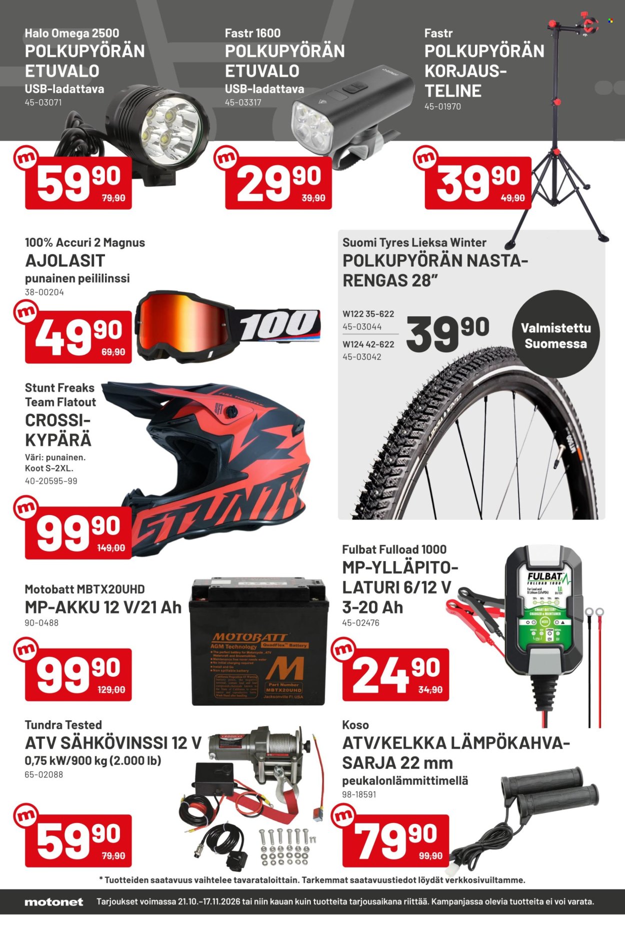 Motonet tarjoukset - 21.10.2026 - 17.11.2026. Sivu 10