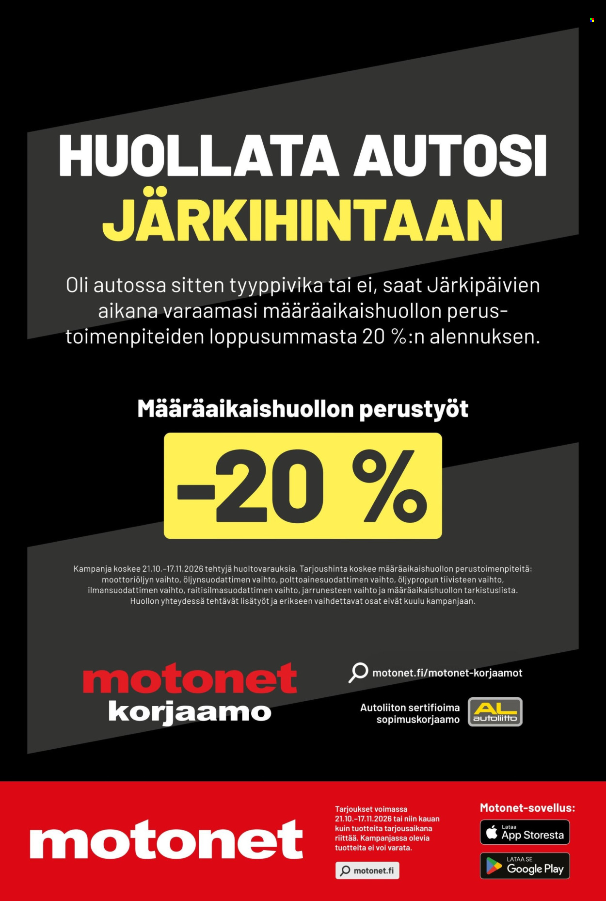 Motonet tarjoukset - 21.10.2026 - 17.11.2026. Sivu 16