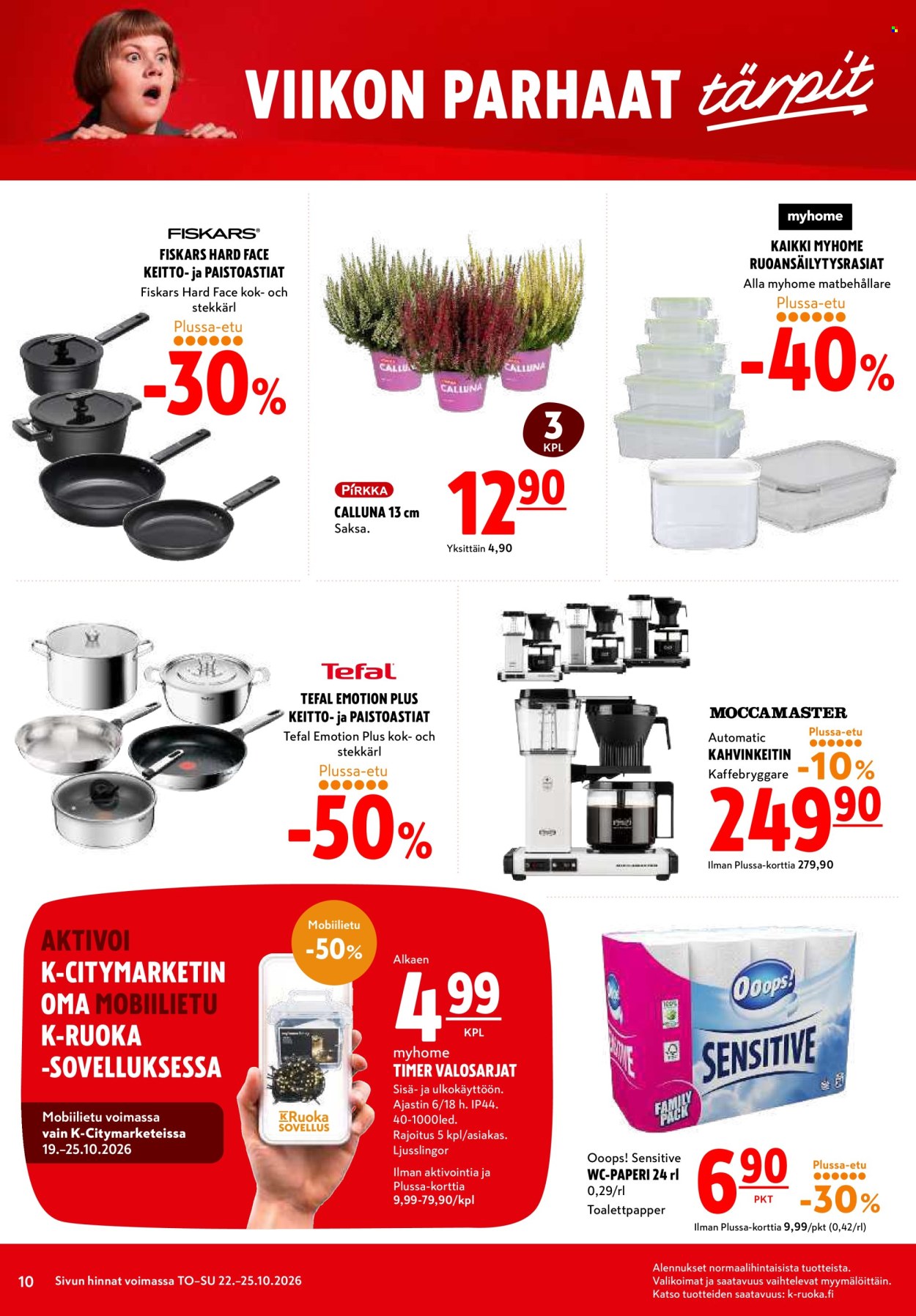 K-citymarket tarjoukset - 22.10.2026 - 25.10.2026. Sivu 10