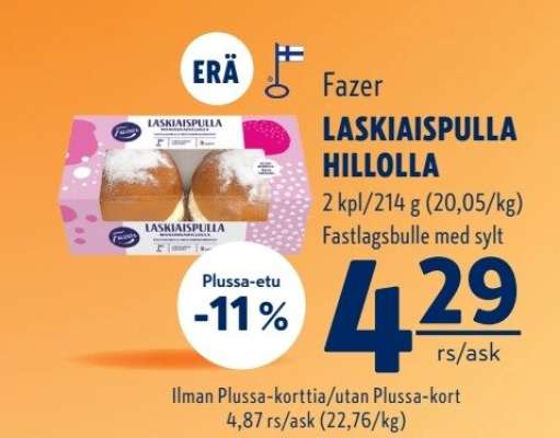 Fazer LASKIAISPULLA HILLOLLA
