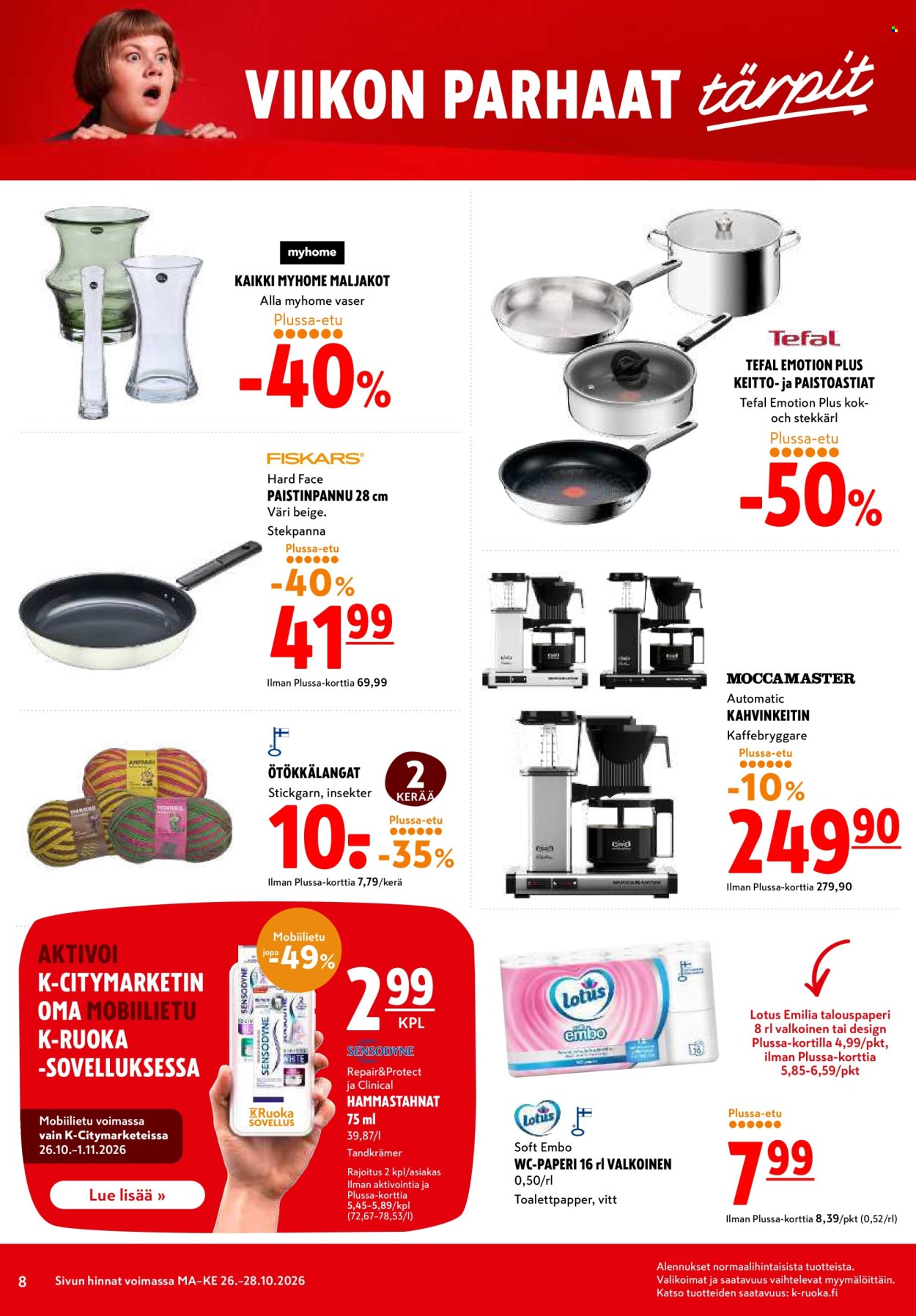 K-citymarket tarjoukset - 26.10.2026 - 28.10.2026. Sivu 8