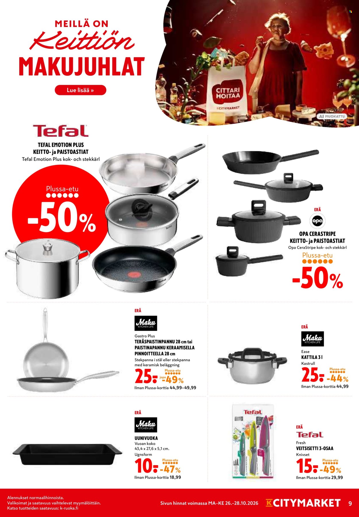 K-citymarket tarjoukset - 26.10.2026 - 28.10.2026. Sivu 9