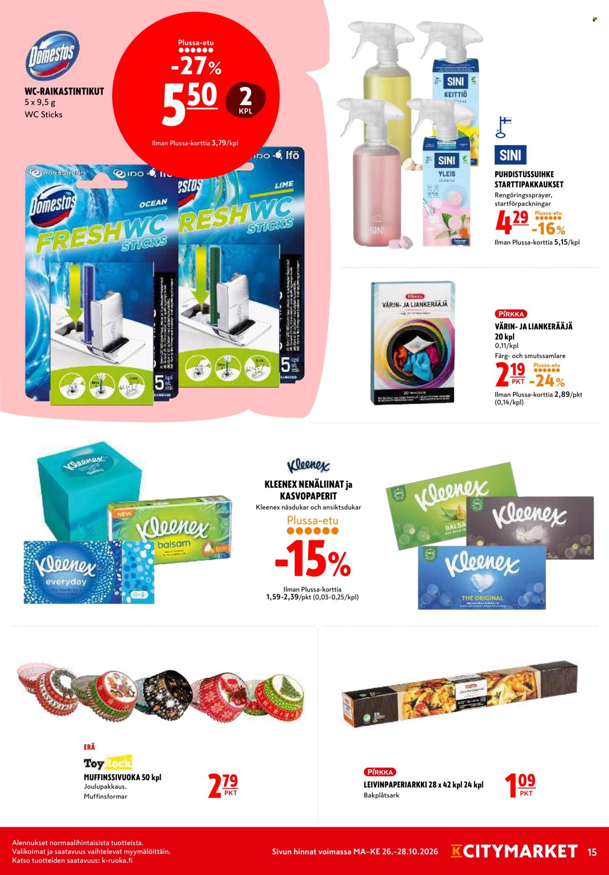 K-citymarket tarjoukset - 26.10.2026 - 28.10.2026. Sivu 15