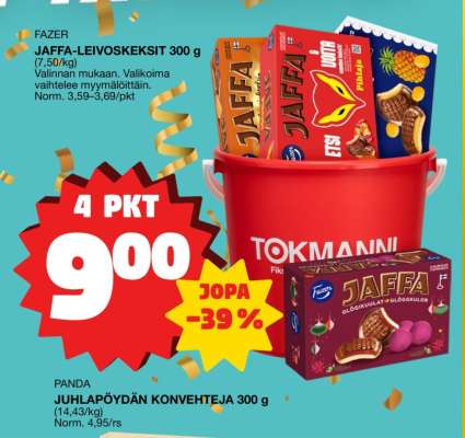 FAZER JAFFA-LEIVOSKEKSIT 300 g