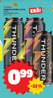 THUNDER ENERGIAJUOMA 0,5l tlk