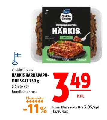 Gold&Green HÄRKIS HÄRKÄPAPUMURSKAT 250 g