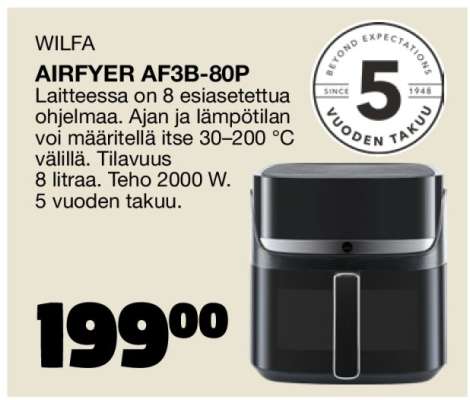 WILFA AIRFYER AF3B-80P