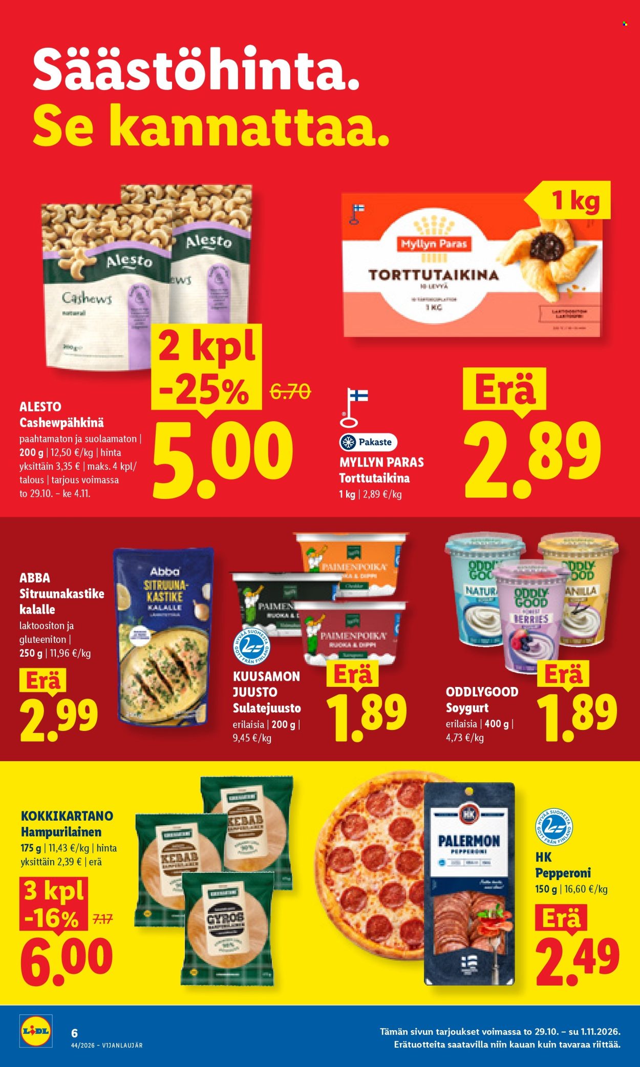 Lidl tarjoukset - 29.10.2026 - 01.11.2026. Sivu 6