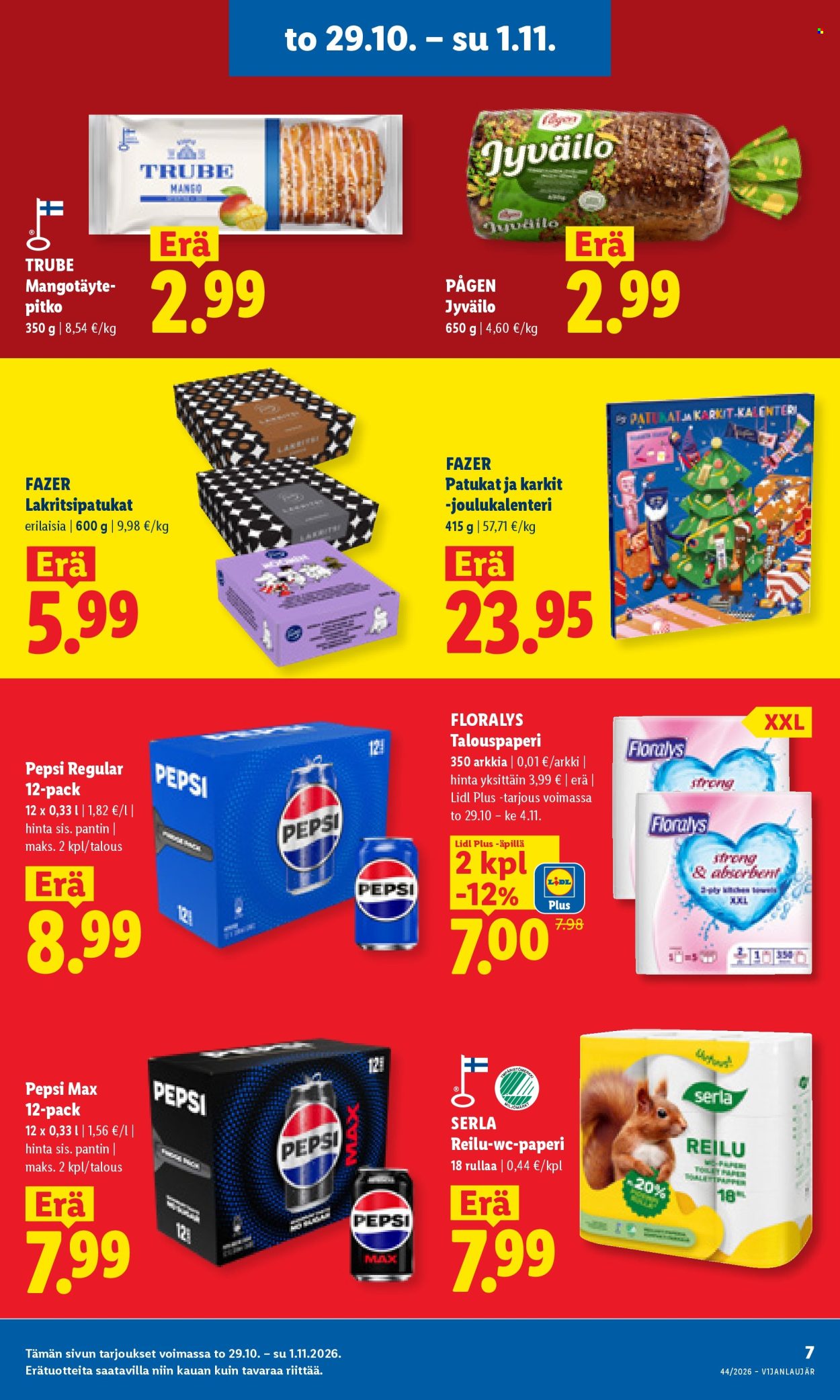 Lidl tarjoukset - 29.10.2026 - 01.11.2026. Sivu 7
