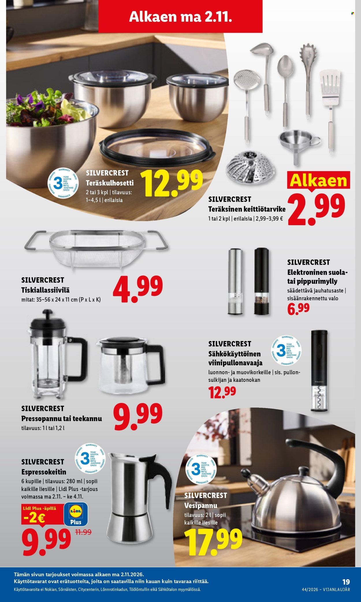 Lidl tarjoukset - 02.11.2026 - 04.11.2026. Sivu 18
