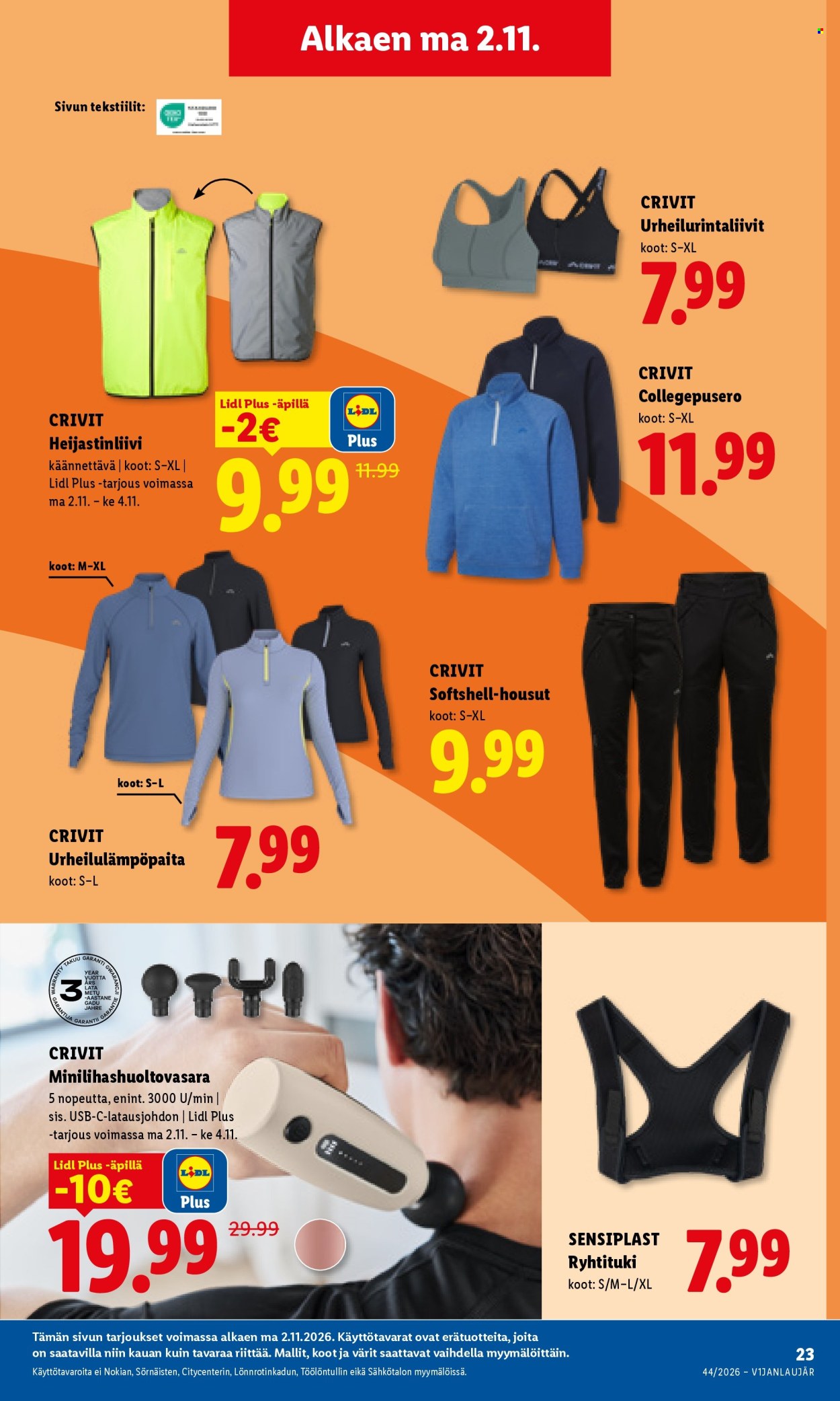Lidl tarjoukset - 02.11.2026 - 04.11.2026. Sivu 22