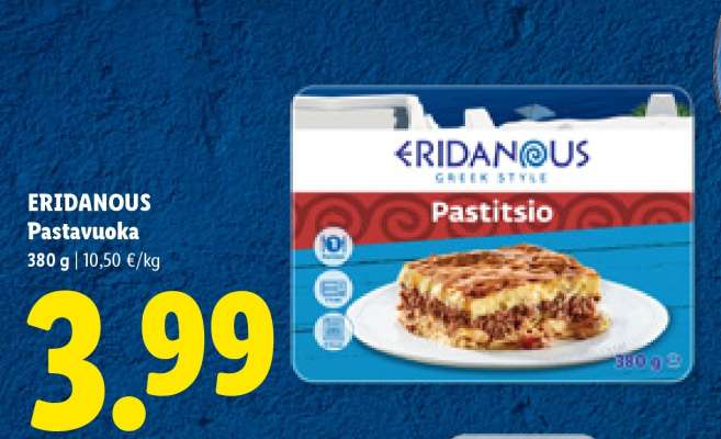 ERIDANOUS Pastavuoka
