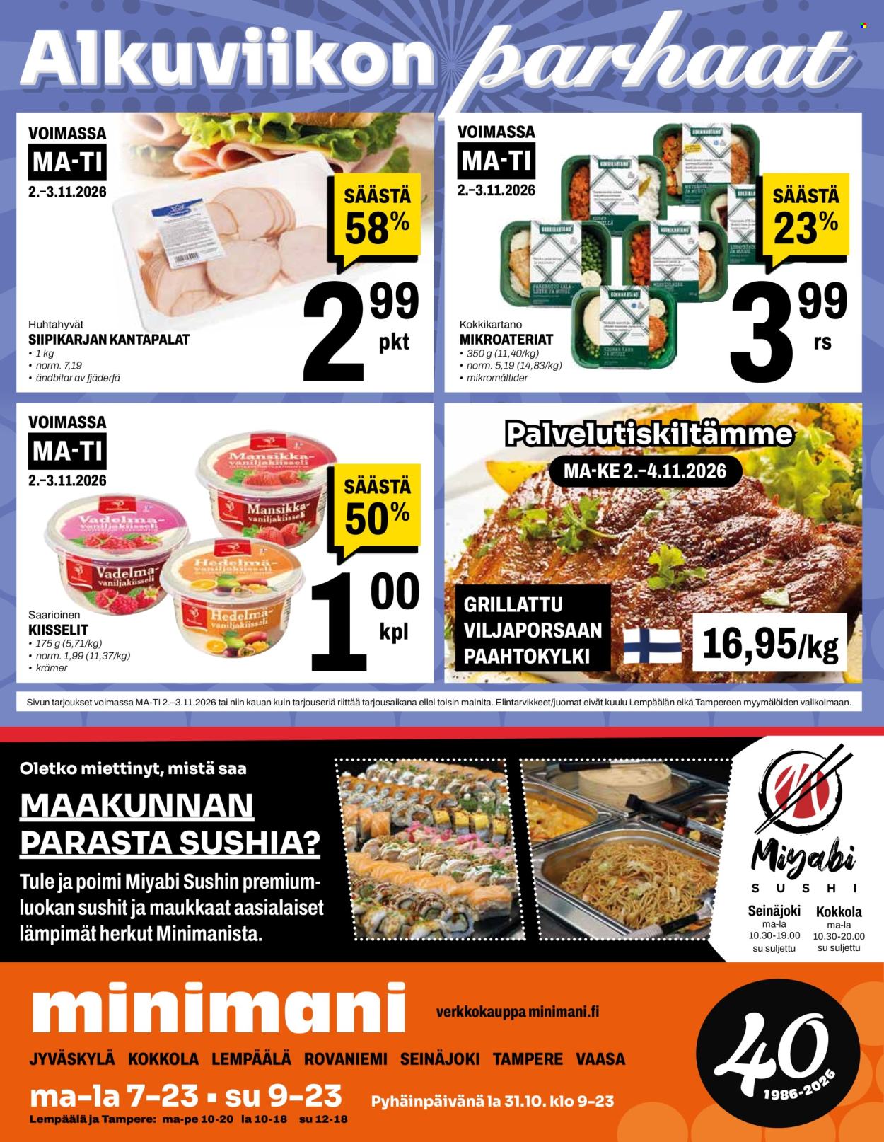 Minimani tarjoukset - 28.10.2026 - 01.11.2026. Sivu 16