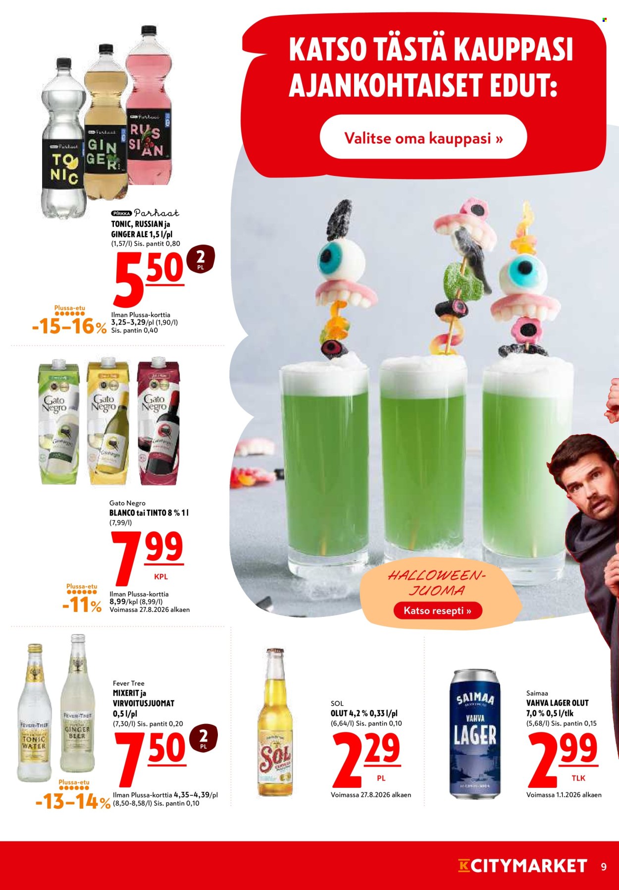 K-citymarket tarjoukset - 29.10.2026 - 01.11.2026. Sivu 9
